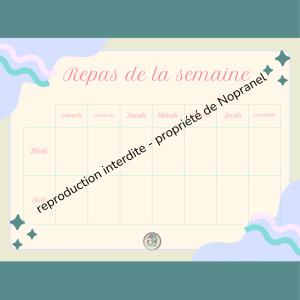 Planificateur de repas