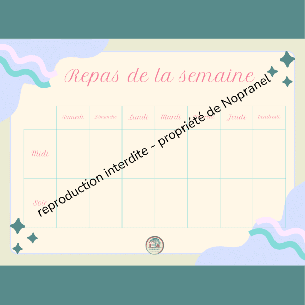 planificateur de repas