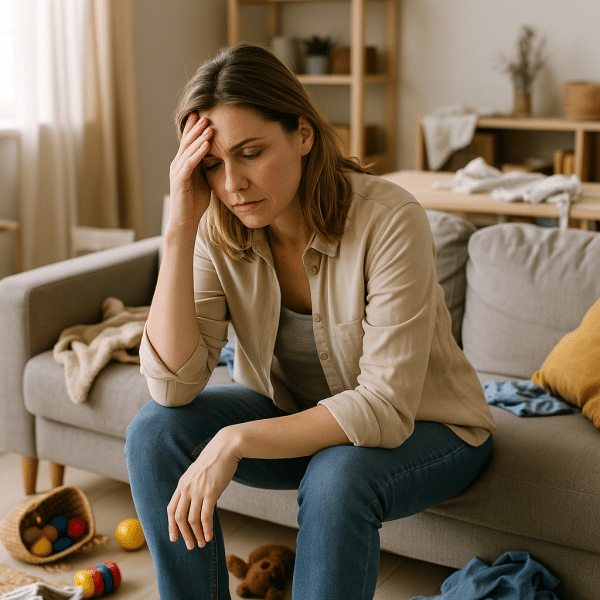 Femme débordée aimerais avoir les 7 erreurs qui empêchent d'avoir une maison rangée
