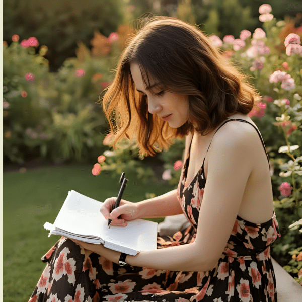 femme qui écrit
