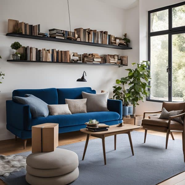 salon moderne avec chaque chose à sa place