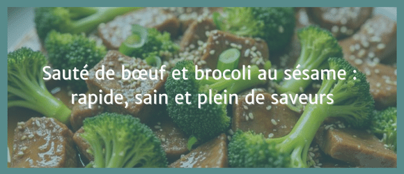Lire la suite à propos de l’article Sauté de bœuf et brocoli au sésame : rapide, sain et plein de saveurs