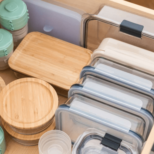 Boites rangées dans un tiroir pour astuce rangement